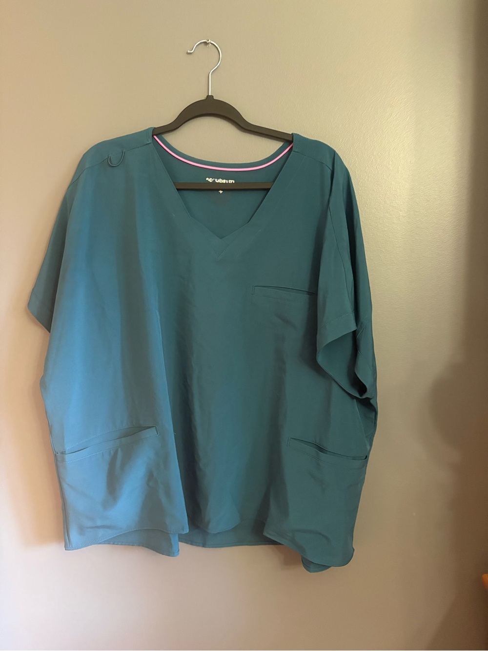 Scrubstar Teal V-Neck Short Sleeve Scrub Top